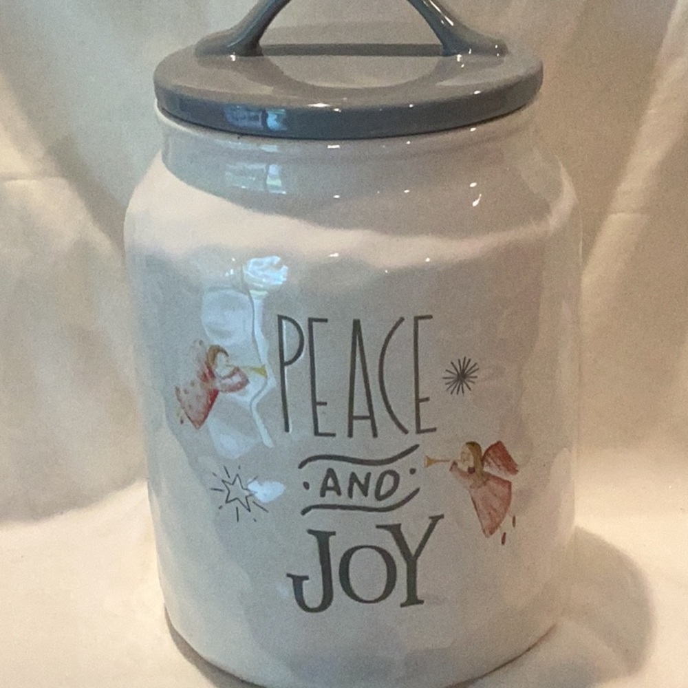 Peace and Joy Christmas Canister